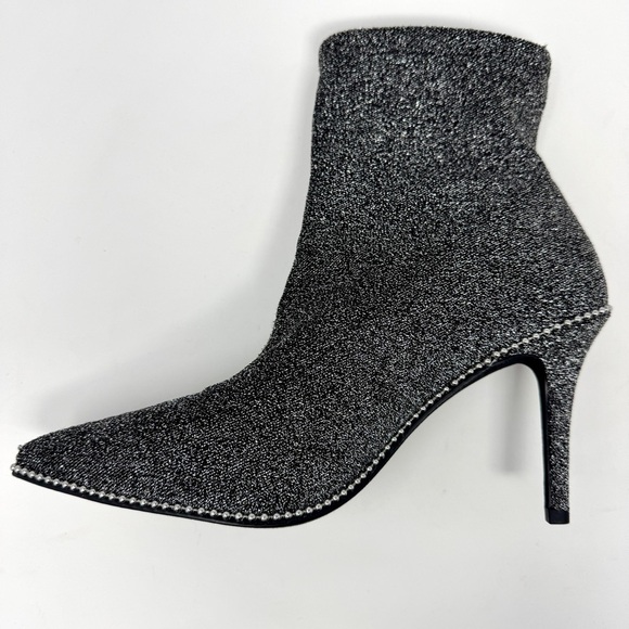 Coach Whitny Bootie Silver Metallic & Black - Picture 6 of 14